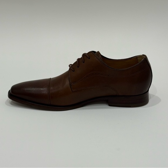 Johnston Murphy Men's 8.5M Mcclain Cap Toe Tan Full Grain Leather Shoes New $160 - Picture 9 of 15